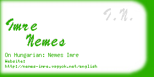 imre nemes business card